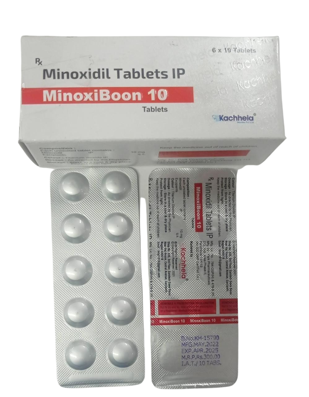 Minoxiboon 10mg (Minoxidil)