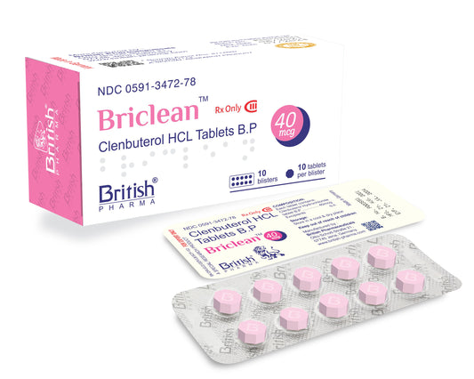 [British Pharma] Briclean - Clenbuterol 40mg