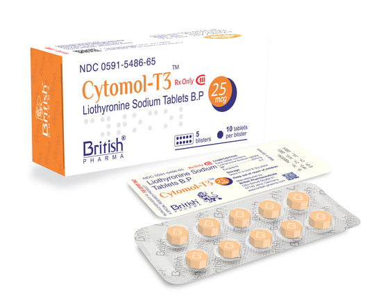 [British Pharma] Cytomol-T3 - Liothyronine 25mg