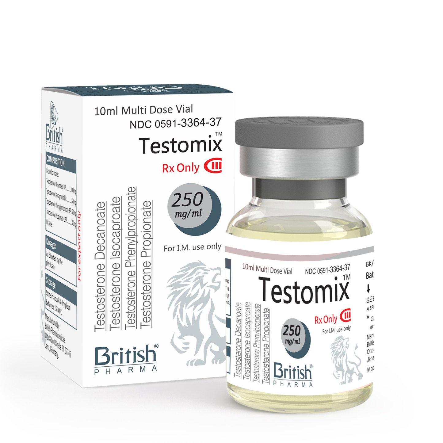 [British Pharma] Testomix - Testosterone Mix 250mg